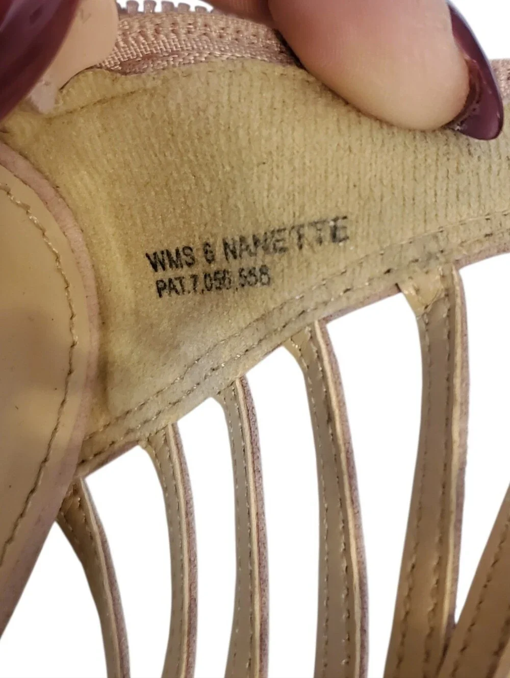 Report Nanette Caged Strappy Sandals Nude Womens Size 6